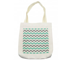 Geometric Wavy Zigzag Tote Bag