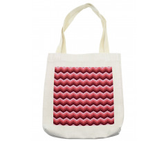 Modern Feminine Zigzag Tote Bag