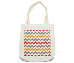 Abstract Retro Chevron Tote Bag