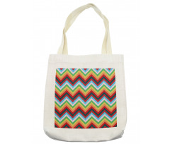 Zigzag Sharp Vibrant Tote Bag