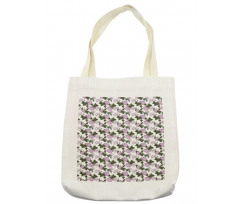 Violet Tones Flowers Blossom Tote Bag