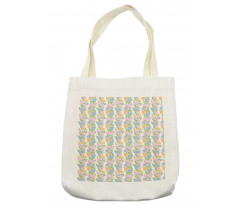 Pastel Tones Blossom Flowers Tote Bag