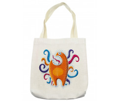 Funny Monstrous Character Tote Bag