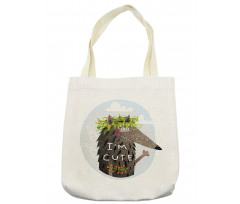 Funny Animal with Berries Tote Bag