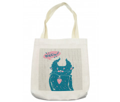 Meow Cat Speech Bubble Tote Bag