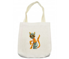 Antique Mechanical Cat Tote Bag