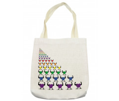 Healthy Colorful Hearts Tote Bag