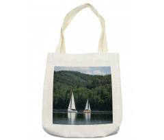 Sailboats on a Lake Tote Bag