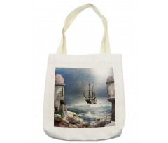 Pirate Merchant Ship Tote Bag