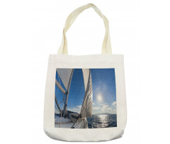 Sailing Boat in Sea Tote Bag