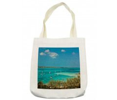 Anchored Boats in Sea Tote Bag