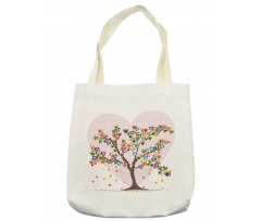 Tree with Leaves Floral Tote Bag