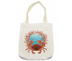 Seashells and Red Coral Tote Bag