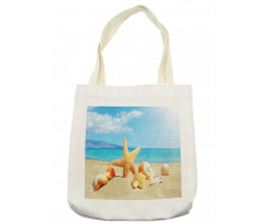 Beach Sand with Starfish Tote Bag