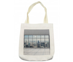 Big Window Downtown View Tote Bag