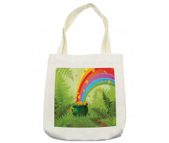Pot of Coins and Rainbow Tote Bag