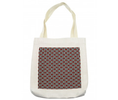 Stripes and Lips Tote Bag