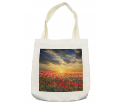 Scenic Field Sunset Sky Tote Bag