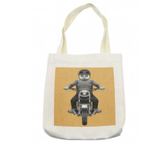 Tropical Monkey Scooter Art Tote Bag