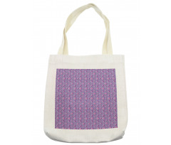 Butterflies Flowers Dots Tote Bag