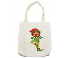 Little Man Standing on Foot Tote Bag