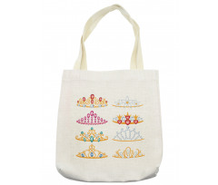 Golden Gemstones Tiaras Tote Bag