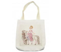 Princess on White Horse Tote Bag