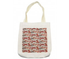 Jungle Fall Mushrooms Tote Bag