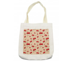 Cartoon Mushrooms Tote Bag