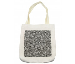 Romantic Bouquets Ink Pattern Tote Bag