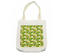 Tropical Fruit and Leaves Tote Bag