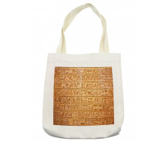 Hieroglyphs Composition Tote Bag