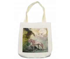 Fantasy Leaves Birds Tote Bag