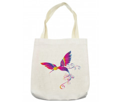 Feather Hummingbird Tote Bag