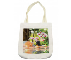 Spa with Candles Orchids Tote Bag