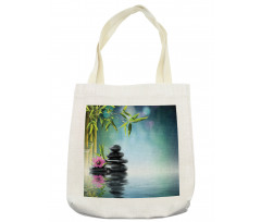 Hibiscus Bamboo on Water Tote Bag