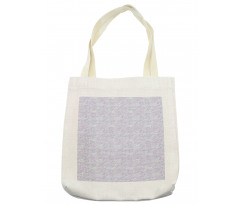 Grunge Look Abstract Shapes Tote Bag