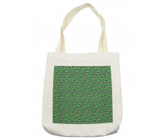 Leaves on Zigzags Tote Bag