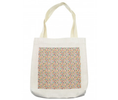 Cut Style Bi-Color Letters Tote Bag