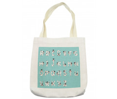 Z with Whimsical Cow Tote Bag