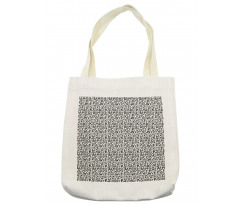 Uppercase English Letters Tote Bag