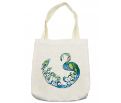 Colorful Peacock Tropic Tote Bag