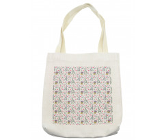 Romantic Doodle Items Tote Bag