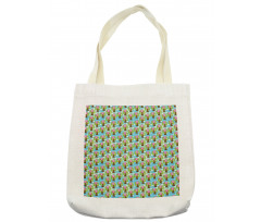 Modern Cartoon of Birds Tote Bag