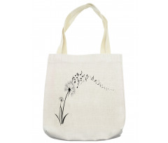 Meadow Dandelions Floral Tote Bag