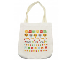 Mexico Folk Concept Tote Bag