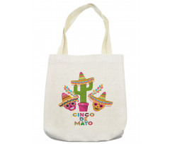 Cactus and Skulls Hat Tote Bag