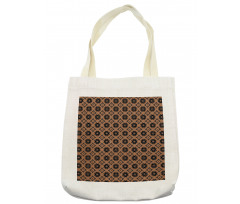 Geometric Floral Folk Tote Bag