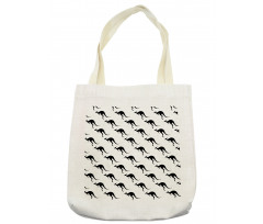 Monochromatic Kangaroo Tote Bag