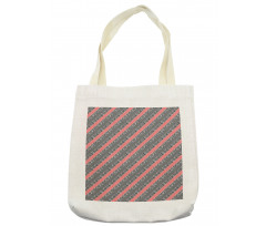 Modern Diagonal Stripes Tote Bag